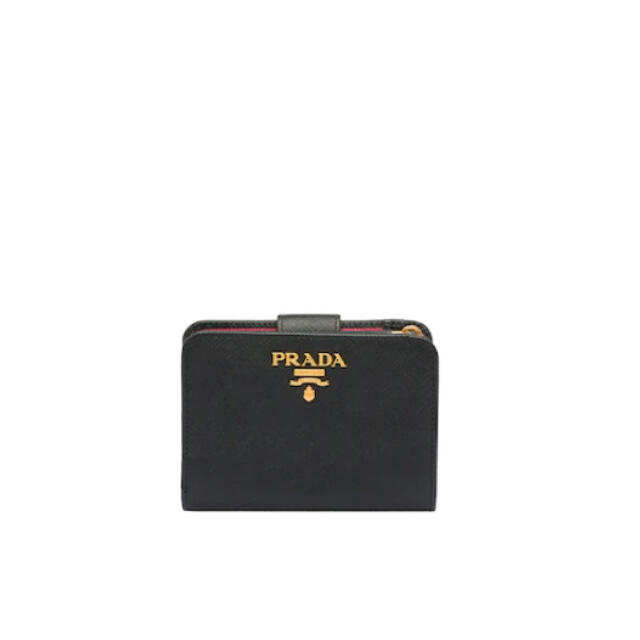 プラダ/PRADA　三つ折財布/3つ折り財布　M176　黒/ブラック