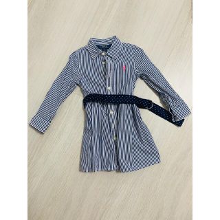 ポロラルフローレン(POLO RALPH LAUREN)のPOLO シャツワンピース　女の子ワンピース(ワンピース)