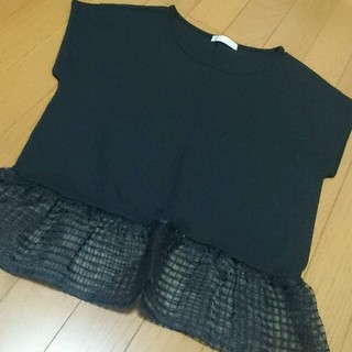 エージーバイアクアガール(AG by aquagirl)の専用ページ❗ 透け感 が 夏 らしい ブラック Tシャツ(Tシャツ(半袖/袖なし))