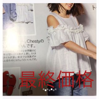 チェスティ(Chesty)のなっちゃん♡様専用♡ チェスティ オープンショルダー 美品 Chesty(カットソー(半袖/袖なし))