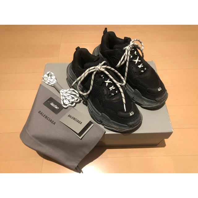 BALENCIAGA triples 40 クリアソール靴/シューズ