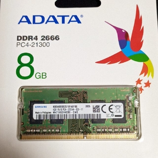 サムスン(SAMSUNG)のSamsung DDR4-3200 SO-DIMM 4GB ノート用メモリ(PCパーツ)