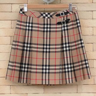 バーバリー(BURBERRY)のBURBERRY チェックプリーツスカート(ミニスカート)