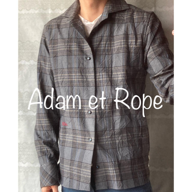 Adam et Rope'(アダムエロぺ)の【Adam et Rope】shirt, Size:42(L相当) メンズのトップス(シャツ)の商品写真