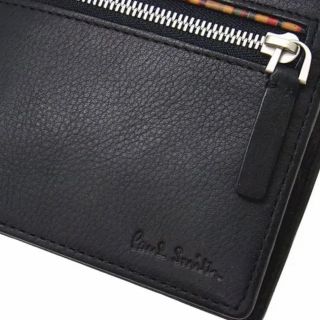 新品☆Paul Smith メンズ 折り畳み財布 マップ柄 牛革