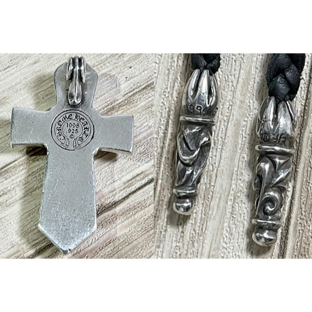 Chrome Hearts(クロムハーツ)のクロムハーツ スモールバルカンクロス タイニーブレード ネックレス ボロチップ メンズのアクセサリー(ネックレス)の商品写真