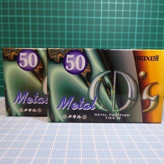maxell(マクセル)の【新品】maxellカセットテープ50分・２本(METALポジション) スマホ/家電/カメラのオーディオ機器(その他)の商品写真