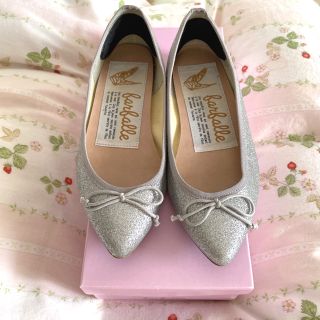 レペット(repetto)のファルファーレ(farfalle) シルバー バレエシューズ：repetto 革(バレエシューズ)