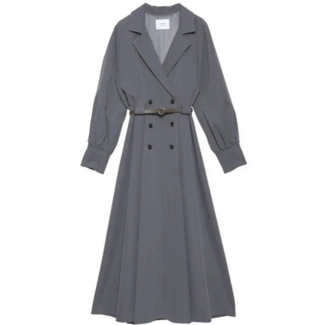 Ameri VINTAGE  LONG COAT LIKE BELT DRESS