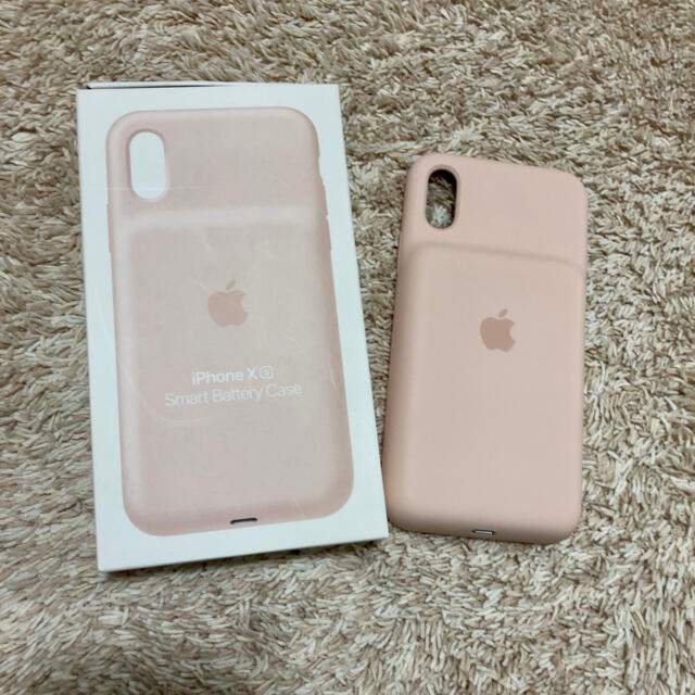 iPhone XS Smart Battery Case - ピンクサンド 純正