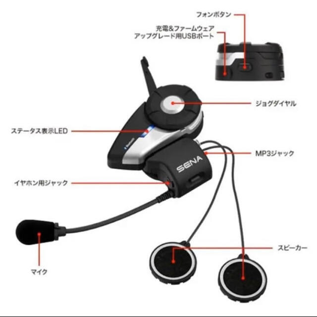 新品未使用　Sena 20S EVO オートバイ用 Bluetooth 4.1 自動車/バイクのバイク(装備/装具)の商品写真