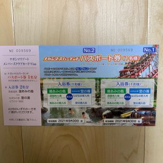 ゆっち様専用☆ナガシマスパーランド　パスポート券(遊園地/テーマパーク)