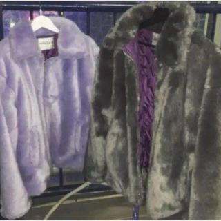 バブルス(Bubbles)のFaith Tokyo fake fur blouson(purple)(ブルゾン)