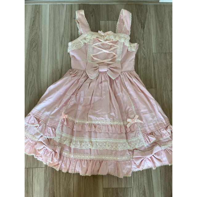 Angelic Pretty(アンジェリックプリティー)のAngelic Pretty ロリィタピンク JSK ワンピース レディースのワンピース(その他)の商品写真