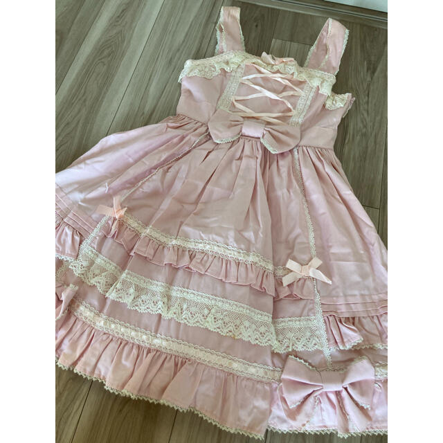 Angelic Pretty(アンジェリックプリティー)のAngelic Pretty ロリィタピンク JSK ワンピース レディースのワンピース(その他)の商品写真