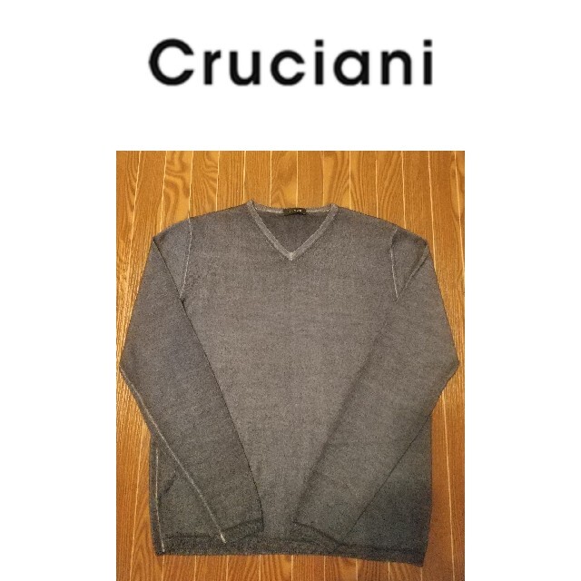 Cruciani(クルチアーニ)の極美品‼️ Cruciani クルチアーニ ニット グレー サイズ46 メンズのトップス(ニット/セーター)の商品写真