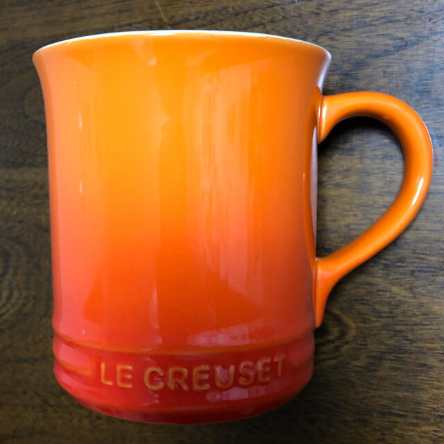 LE CREUSET(ルクルーゼ)のLE CREUSET ルクルーゼ マグカップ　オレンジ　グラデーション インテリア/住まい/日用品のキッチン/食器(グラス/カップ)の商品写真