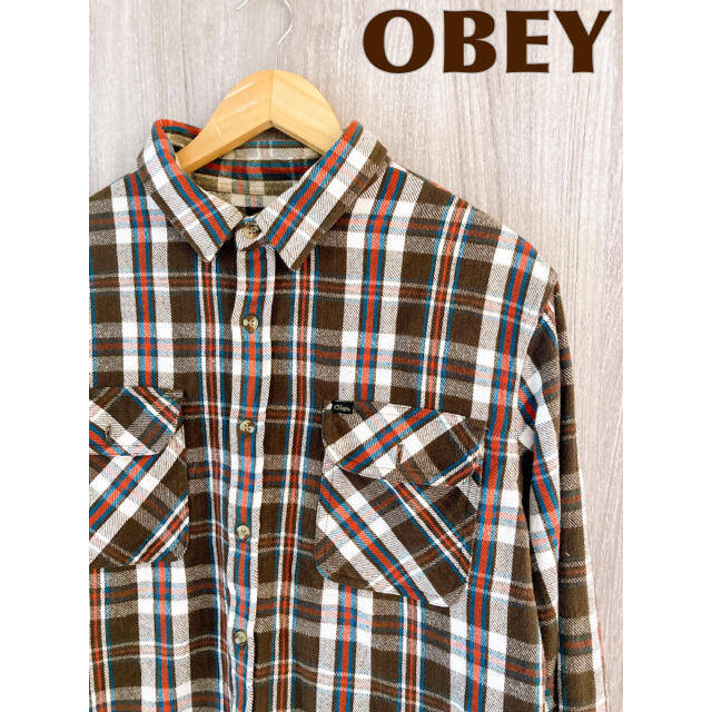 OBEY(オベイ)のOBEY オベイ　ネルシャツ　チェックシャツ　ヘビーフランネルシャツ メンズのトップス(シャツ)の商品写真