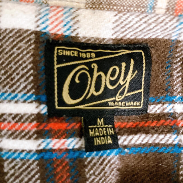 OBEY(オベイ)のOBEY オベイ　ネルシャツ　チェックシャツ　ヘビーフランネルシャツ メンズのトップス(シャツ)の商品写真