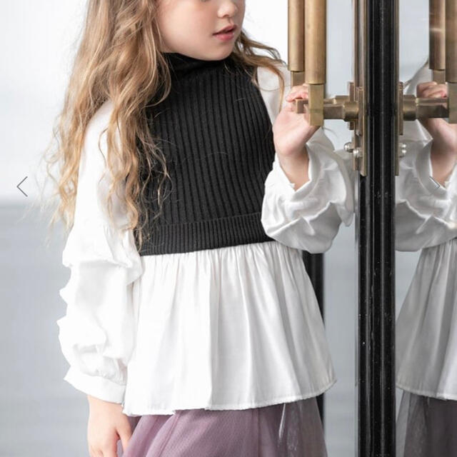 fifth(フィフス)のfifth レイヤード　ニット　子供　キッズ キッズ/ベビー/マタニティのキッズ服女の子用(90cm~)(ブラウス)の商品写真