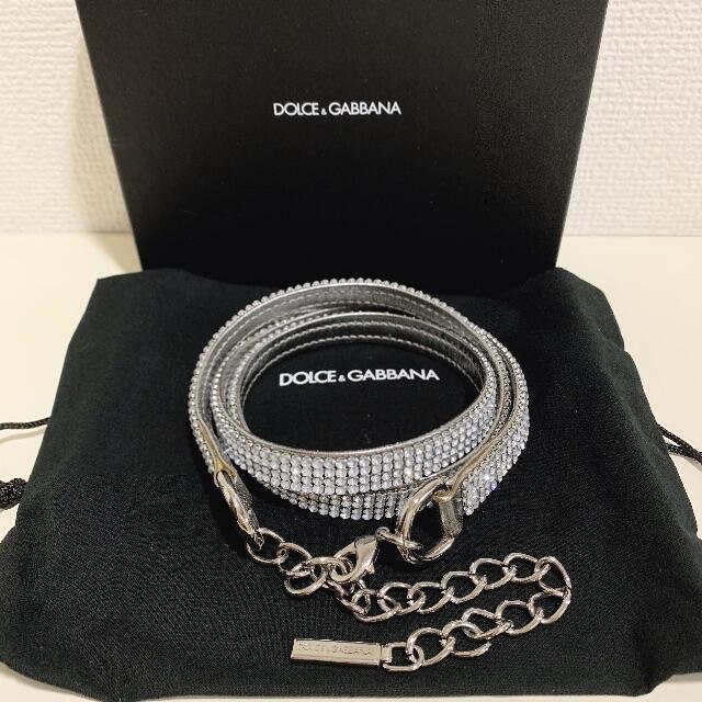 DOLCE&GABBANA - ドルチェ&ガッバーナ♡ラインストーン チェーン ベルト