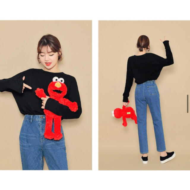 HOTPING(ホッピン)のセール 新品 HOTPING 韓国ファッション デニムパンツ ストレートデニム レディースのパンツ(デニム/ジーンズ)の商品写真