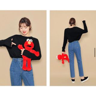 ホッピン(HOTPING)のセール 新品 HOTPING 韓国ファッション デニムパンツ ストレートデニム(デニム/ジーンズ)