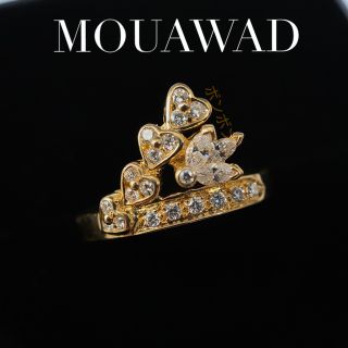 MOUAWAD ダイヤモンド カフス K18YG メンズ