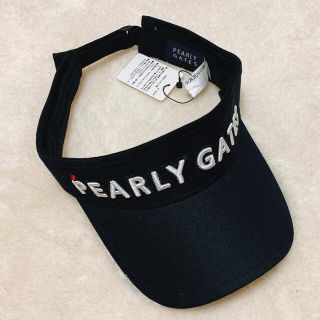 パーリーゲイツ(PEARLY GATES)の新品✨PEARLY GATES😊パーリーゲイツ💕サンバイザー黒(その他)