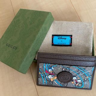 グッチ(Gucci)のDisney×GUCCI  ドナルド カードケース(名刺入れ/定期入れ)