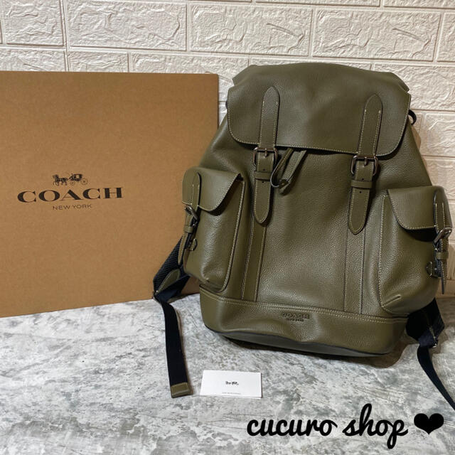 定価14万円！【激レア★】COACH 最高級レザー パックパック 89896♪