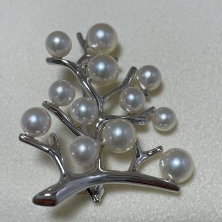 MIKIMOTO - 現行 ミキモト 幸福の木 ブローチ シルバー 美品の通販 by