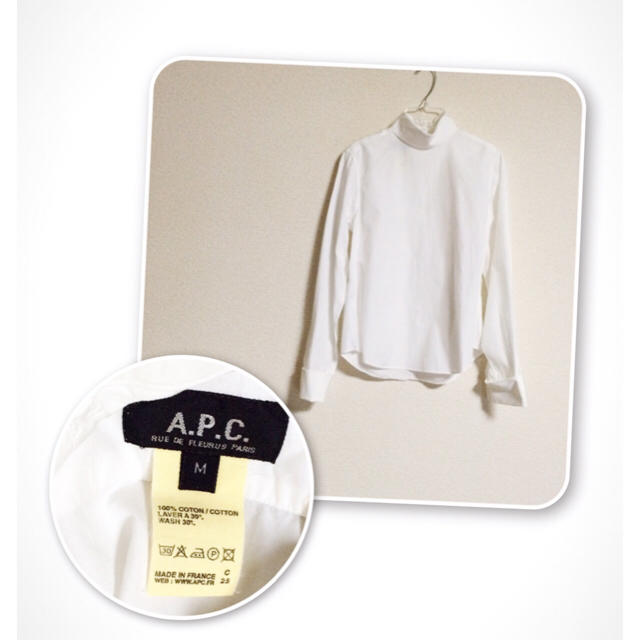 A.P.C(アーペーセー)のA.P.C.  ハイネック シャツ  レディースのトップス(シャツ/ブラウス(長袖/七分))の商品写真