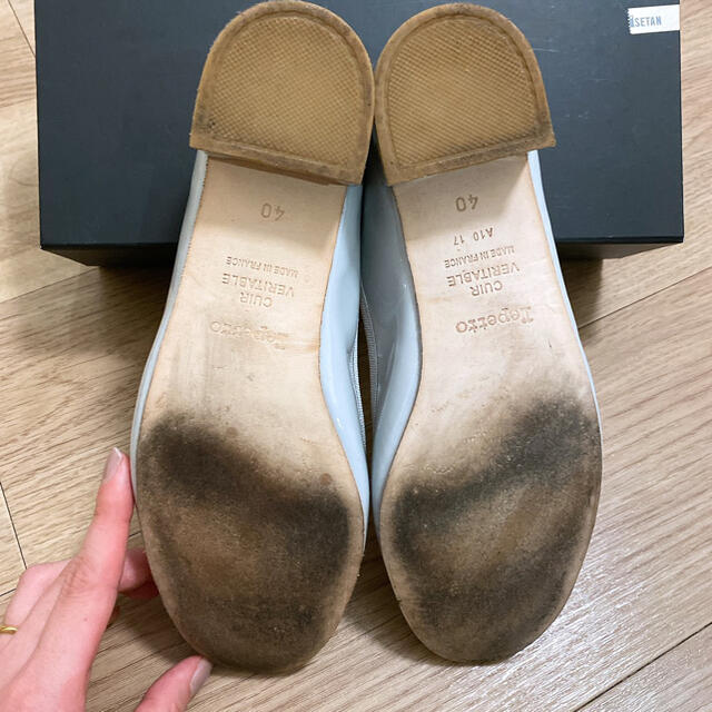 repetto(レペット)のレペット　バレエシューズ　ライトグレー レディースの靴/シューズ(バレエシューズ)の商品写真