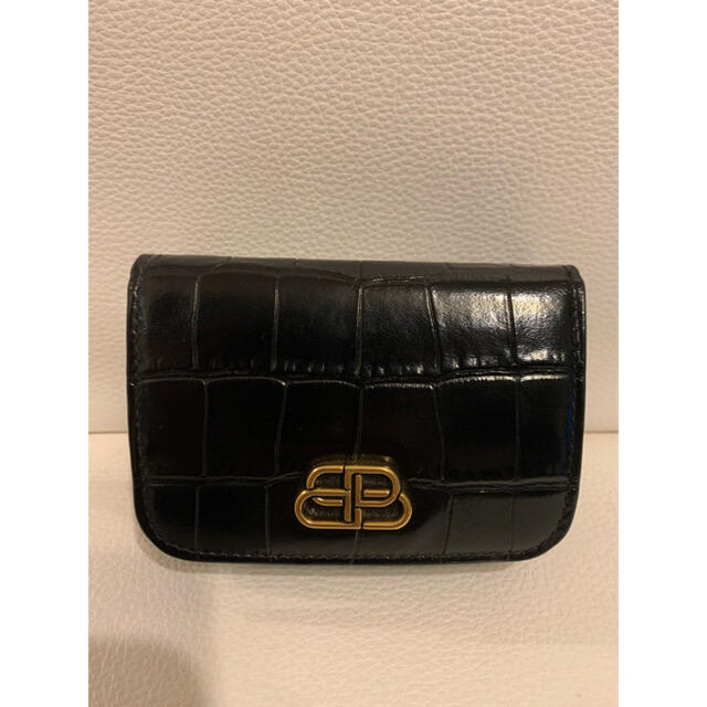 バレンシアガ　BALENCIAGA   BB ミニウォレット折り財布