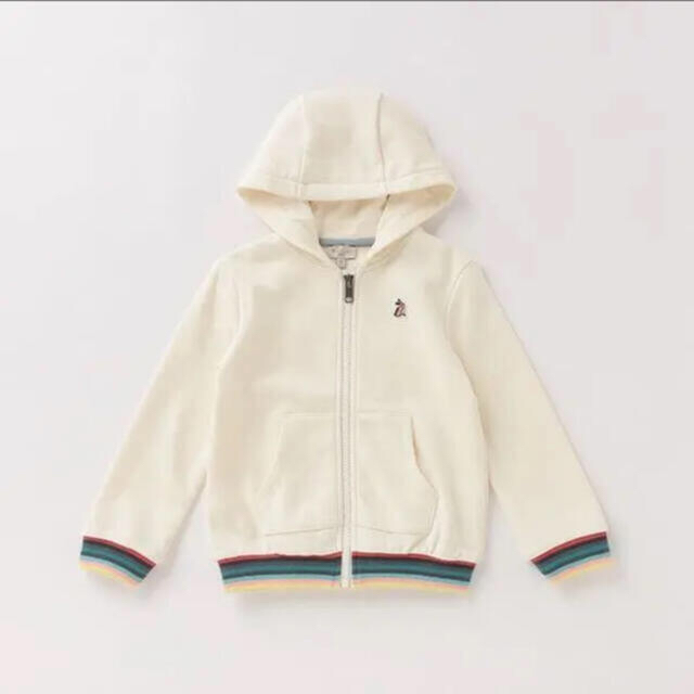 Paul Smith(ポールスミス)のPaulSmith裏毛マルチストライプリブパーカー140 キッズ/ベビー/マタニティのキッズ服女の子用(90cm~)(ジャケット/上着)の商品写真