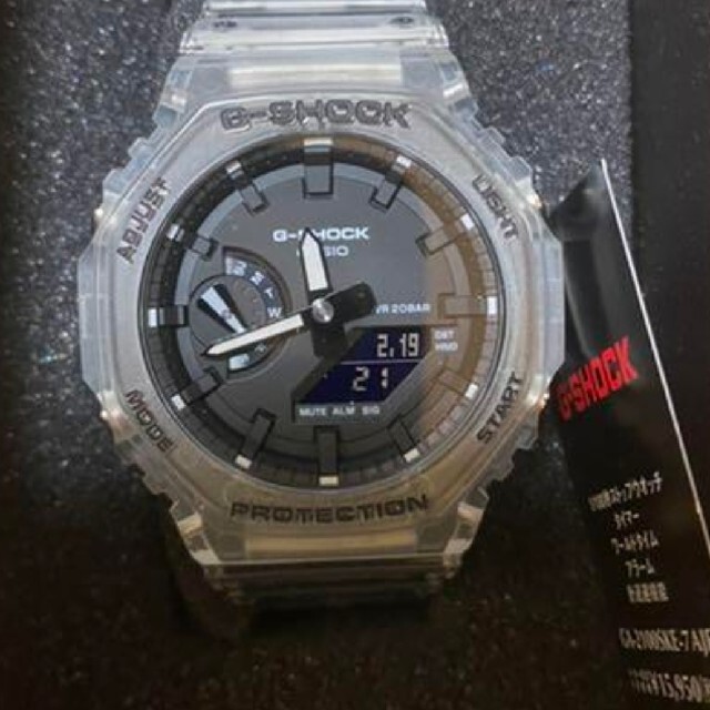 G-SHOCK(ジーショック)の【新品未使用】GA-2100SKE-7AJFカシオーク スケルトン メンズの時計(腕時計(デジタル))の商品写真