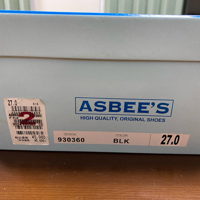 ASBee(アスビー)のASBEE'S アスビーズ　メンズ　ビジネスシューズ 革靴　新品未使用　箱付き メンズの靴/シューズ(ドレス/ビジネス)の商品写真