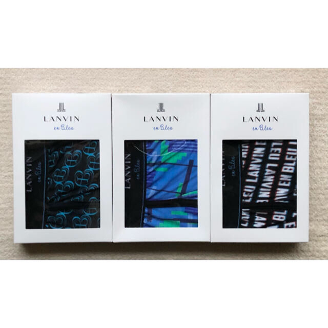 本日迄！LANVIN en Bleu ボクサーパンツ Ｌサイズ ローライズ3枚