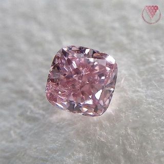 0.102ct F.Int.Pur.Pink SI2 天然 ピンク ダイヤモンド(リング(指輪))