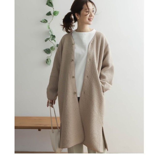今季一番 URBAN RESEARCH キルトノーカラーコート - DOORS ロング