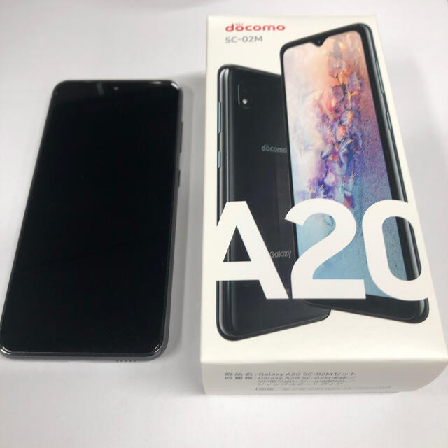 スマートフォン/携帯電話美品 Galaxy A20 ブラック 32 GB docomo simフリー