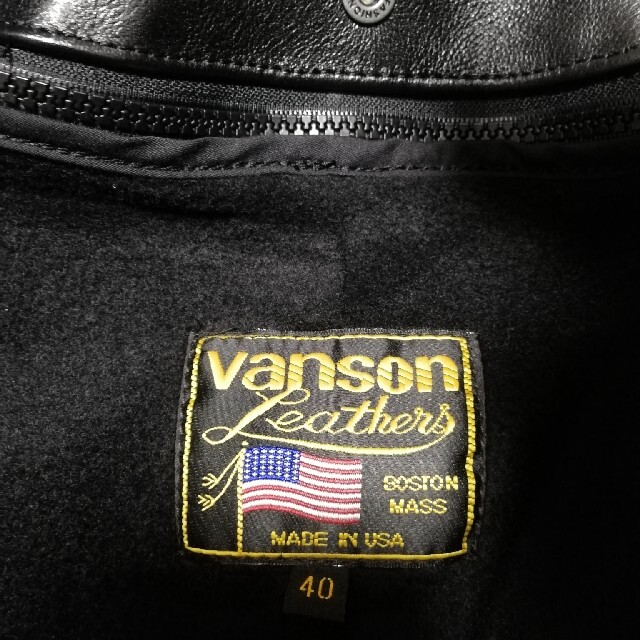 VANSON(バンソン)の新品　vanson バンソン　レザー　ジャケット　シングル　バイク　ハーレー　　 メンズのジャケット/アウター(レザージャケット)の商品写真