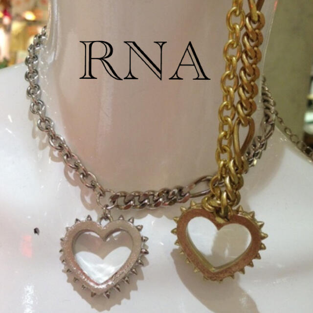 RNA(アールエヌエー)の【RNA】とげハートネックレス 未使用 レディースのアクセサリー(ネックレス)の商品写真
