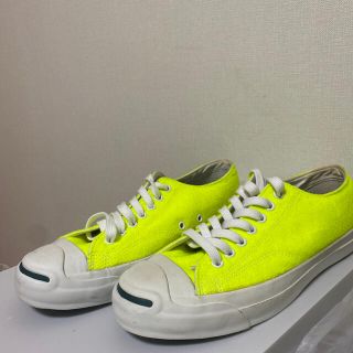 コンバース(CONVERSE)のコンバース ジャックパーセル スニーカー 蛍光イエロー(スニーカー)