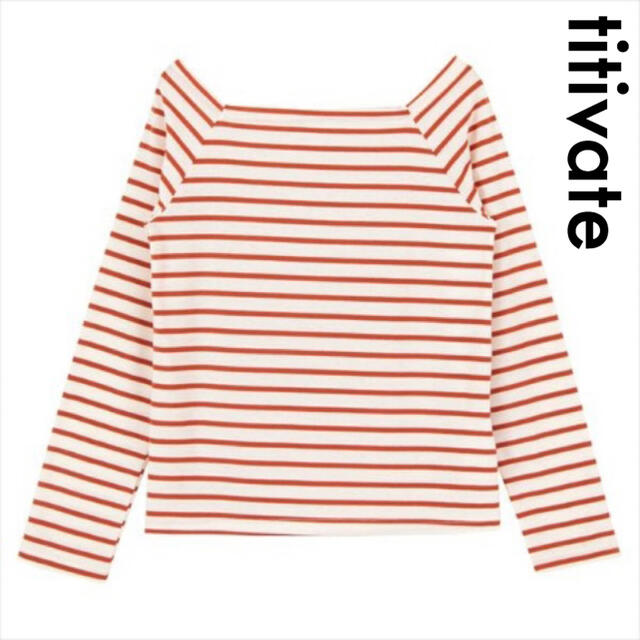 titivate(ティティベイト)のtitivateスクエアネックカットソープルオーバー レディースのトップス(Tシャツ(長袖/七分))の商品写真