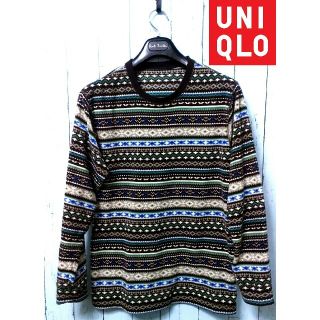 ユニクロ(UNIQLO)の★猫ちゃん様専用 UNIQLO ネイティブインディアン柄 マイクロフリース (スウェット)