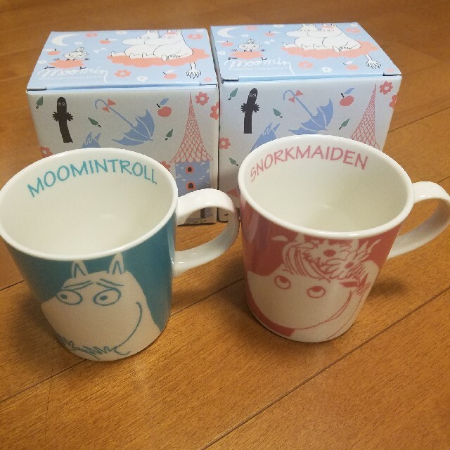 MOOMIN ムーミン マグカップ コップ トーベヤンソン yamaka 2個 インテリア/住まい/日用品のキッチン/食器(グラス/カップ)の商品写真