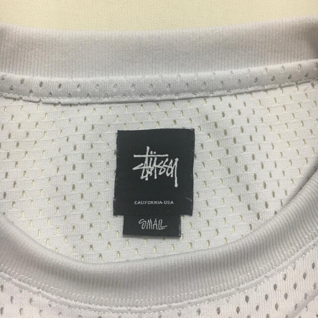 STUSSY(ステューシー)のステューシー ワールドツアー メッシュ Tシャツ TEE ホワイト Sサイズ  メンズのトップス(Tシャツ/カットソー(半袖/袖なし))の商品写真