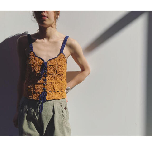 Fabiane Roux(ファビアンルー)のnowos ニットキャミソール sサイズ 2021ss レディースのトップス(キャミソール)の商品写真
